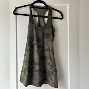 Lululemon racer back tank size 4 camo green